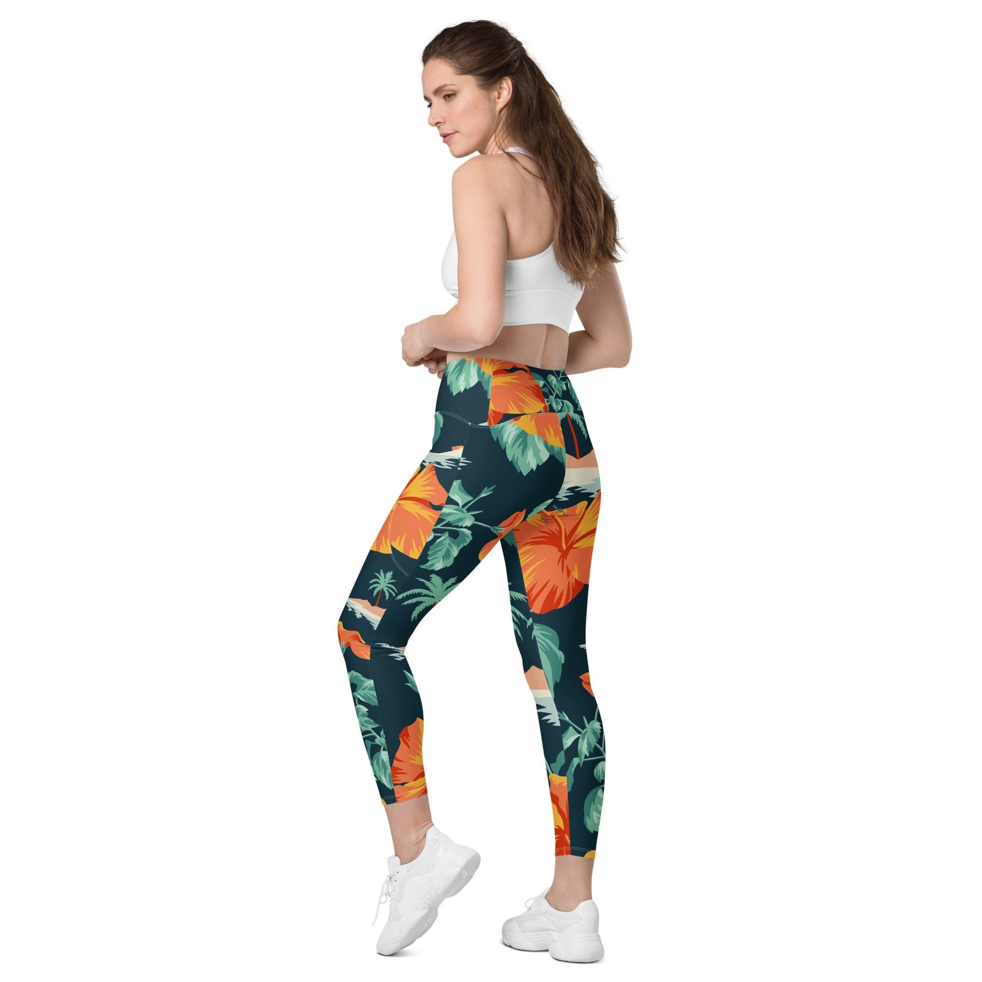 Crossover leggings with pockets - CENTURY PASSAGE