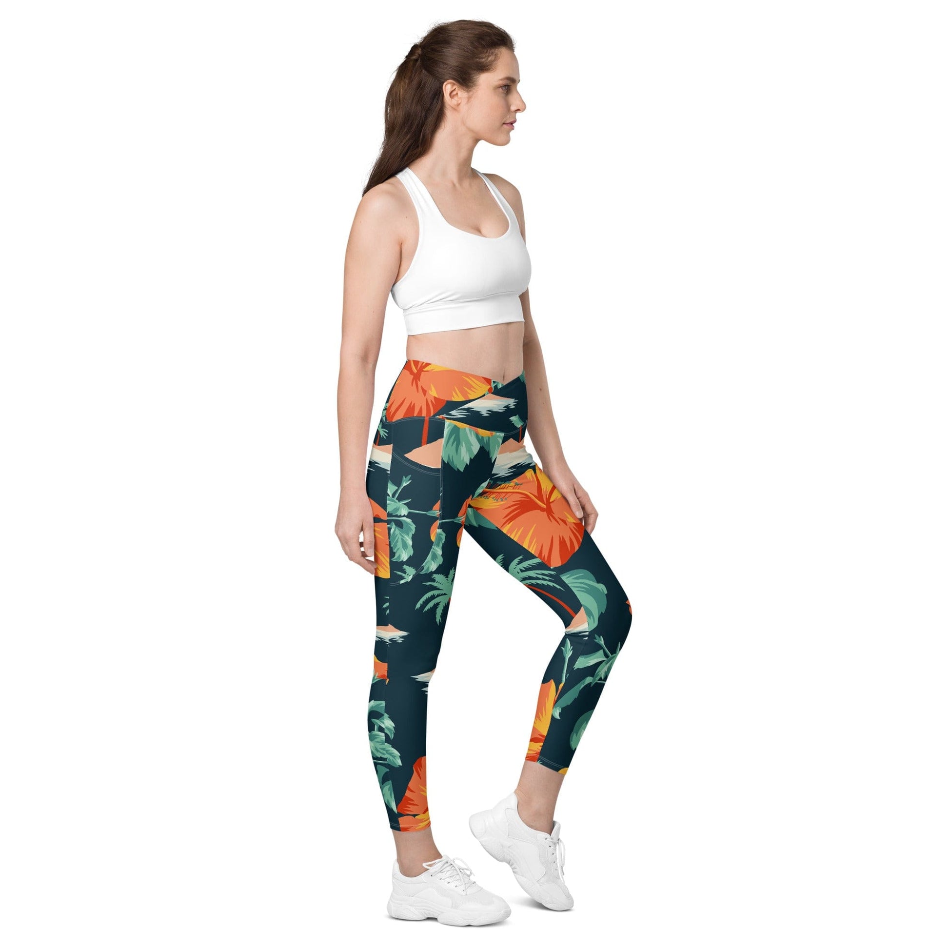 Crossover leggings with pockets - CENTURY PASSAGE