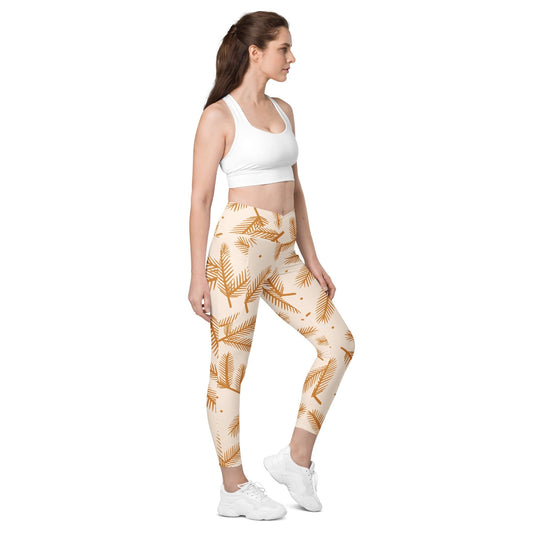 Crossover leggings with pockets - CENTURY PASSAGE