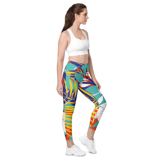 Crossover leggings with pockets - CENTURY PASSAGE