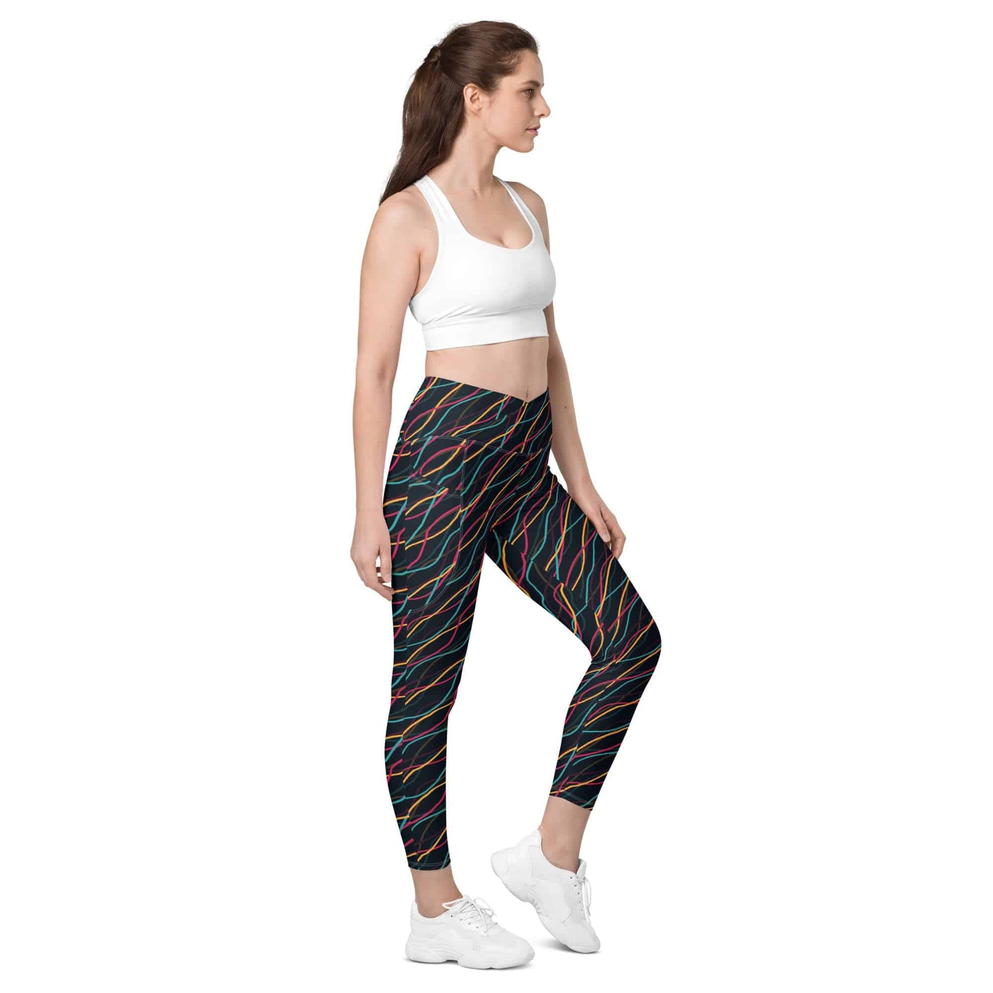 Crossover leggings with pockets - CENTURY PASSAGE