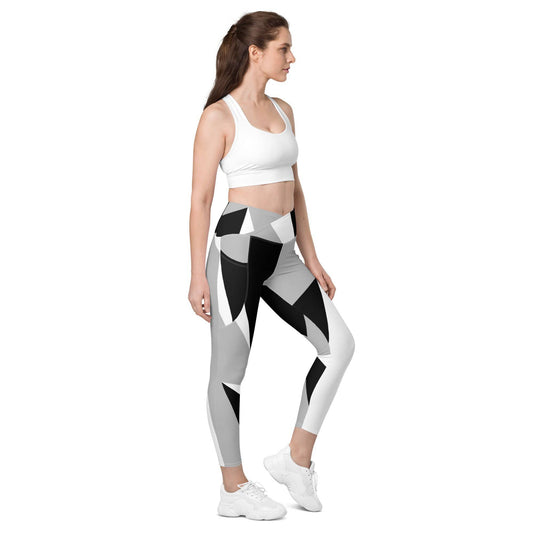 Crossover leggings with pockets - CENTURY PASSAGE